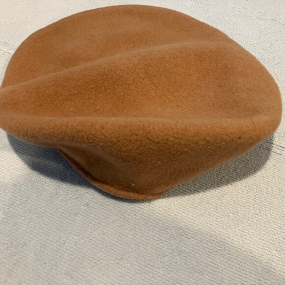 Vintage DPC Wool Kangol Cap Men’s Camel Seamless Winter Unisex 594 Cap Beret Med - Picture 1 of 4